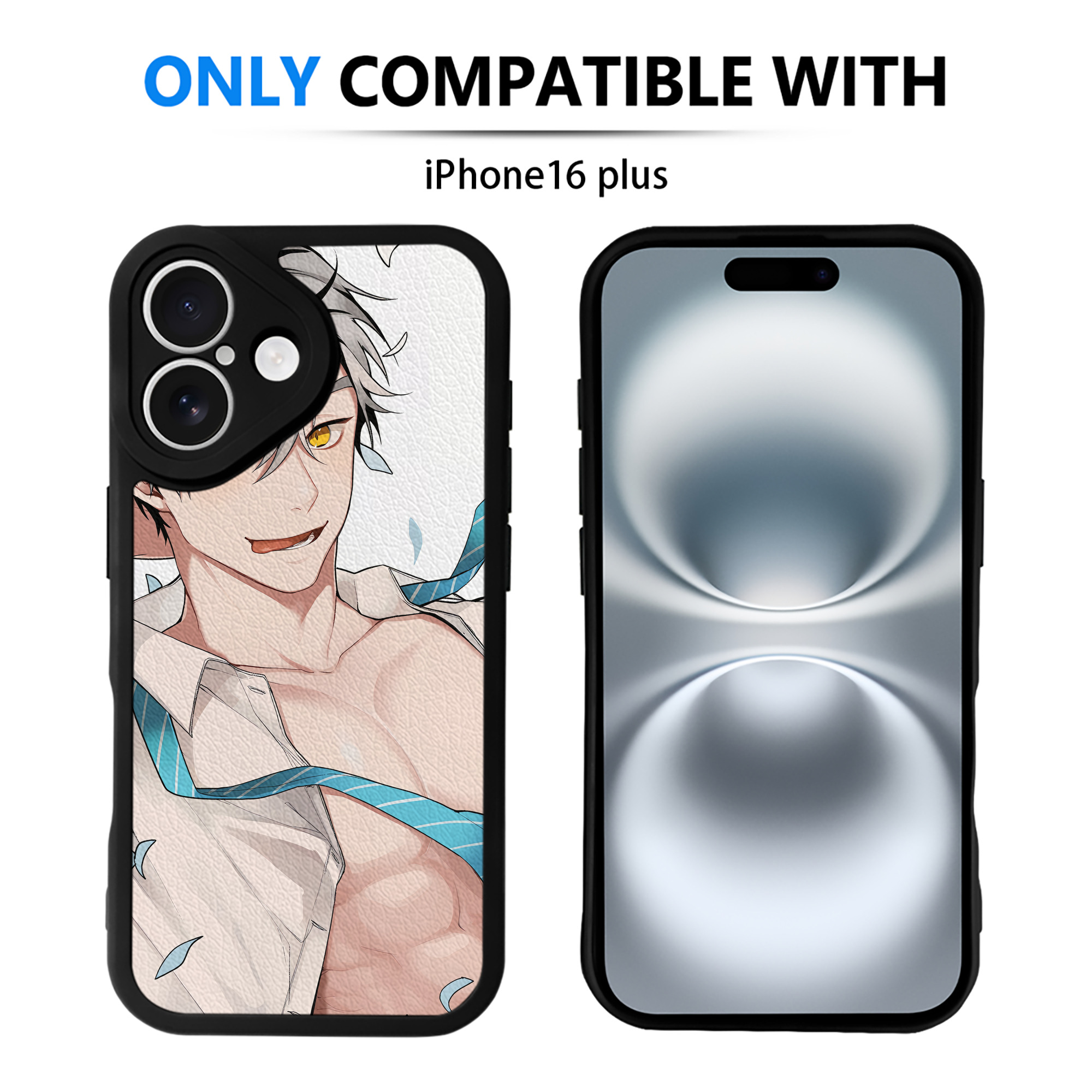 （画像用） ハイキュー!! Haikyu!! 【iPhone 16シリーズ対応】シリコンスマホケース（レザー調） 材質：シリコン